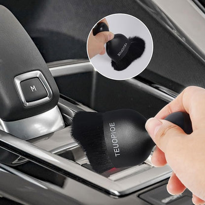 2PCS Car Detailing Brush Set Soft Hair Automotive Interior Dusting Brushes for Dashboard, Air Vents, Keyboard, Car Interior Exterior Cleaning, Car Accessories, Auto Dust Brush
