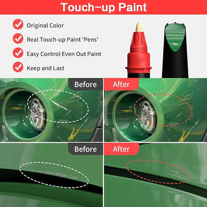 Carhoo C19 John Cooper Works Rebel Green Compatible with MINI Cooper Exact Match Touch Up Paint Pen - 0.56 Fl Oz(16ml)