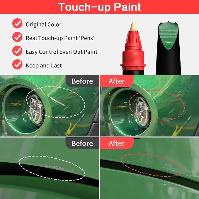 Carhoo B22 Britich Racing Green Pearl Compatible with MINI Cooper Exact Match Touch Up Paint Pen - 0.56 Fl Oz(16ml)