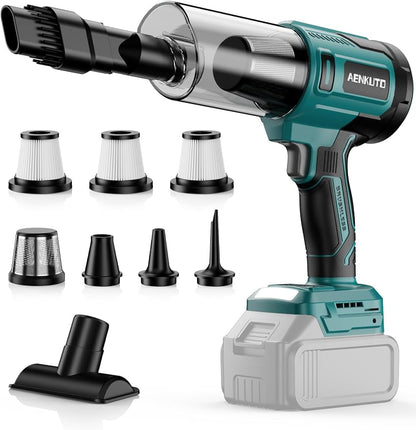 Handheld Electric Vacuum Cleaner Compatible with Makita 18V Battery, Portable Handheld Vacuum for Pet Hair & Sand, Capable of Quick Vehicle Interior & Garage Cleanup, (Battery Not Included)