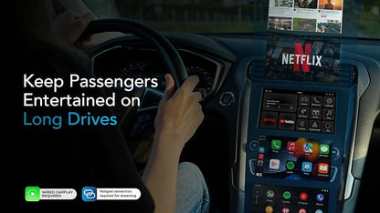 AUTOSKY LITE Box S 2026 – Wireless Adapter for CarPlay & Android Auto – Powerful New Processor – Netflix & YouTube via Phone Hotspot – Stable, Easy Plug & Play