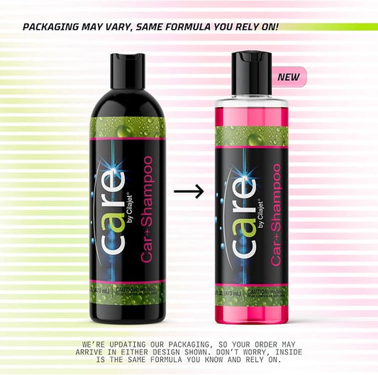 Care Car Wash Care Kit, Essential Car Cleaning Supplies, for Trucks, SUVs, and More, 5-Piece Set with Shampoo, Spray, Gel Wax, Microfiber Towels