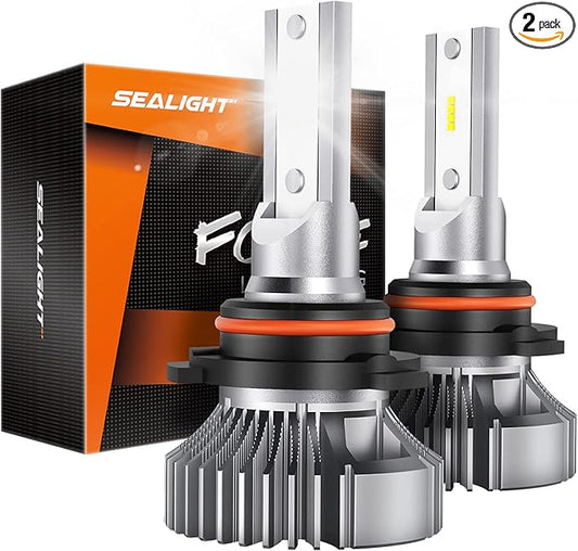 SEALIGHT H10 9145 LED Fog Light Bulbs, 400% Brightness 6000K Diamond White 9140 Fog Lights Led Bulb, Strong Penetration, Plug and Play, DRL Fog Bulb Replacement for Cars, IP67 Waterproof, Pack of 2