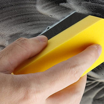 12 Pcs Tire Applicator Dressing Shine Sponge, Tire Dressing Applicator Pads, Color Polishing Sponge for Car Glass, Painted Steel & Porcelain