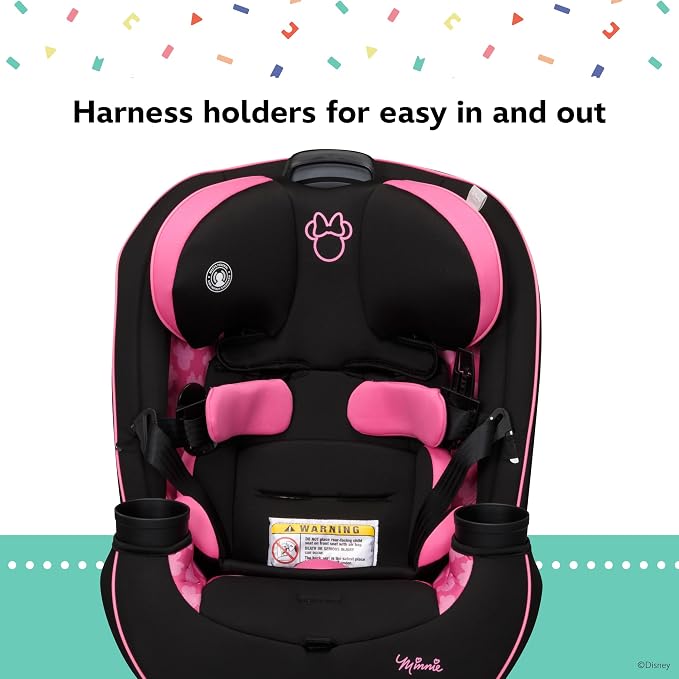 Disney Baby Grow and Go All-in-One Convertible Car Seat, Infant to Toddler Carseat, Mickey Sprinkle