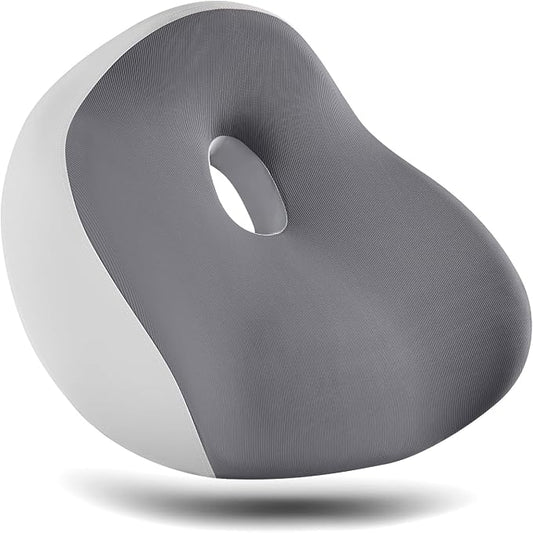 FLORICH Upgrade Large Car Seat Cushion for Long Sitting, Ergonomic Memory Foam Driving Seat Cushion for Back & Sciatica Pain Relief, Non-Slip Washable Seat Cushion for Car, Driver, Office-Gray