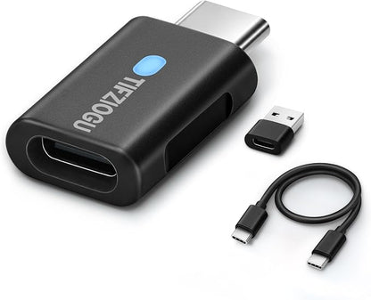Motorcycle CarPlay Bluetooth Headset Bypass Adapter for Harley Skyline OS & Newer Gold Wing Models, Factory CarPlay Required, No Headset Required, USB-C Passthrough Charging
