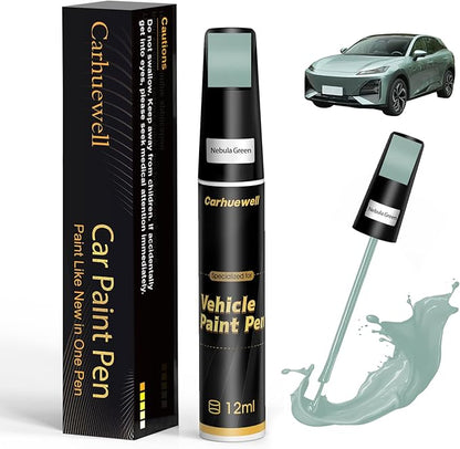 Green Touch Up Paint for Cars, Auto Car Paint Touch Up Paint Pen for Deep Scratches, Car Scratch Repair Pen, Quick and Easy Solution to Repair Minor Automotive Scratches (Nebula Green)