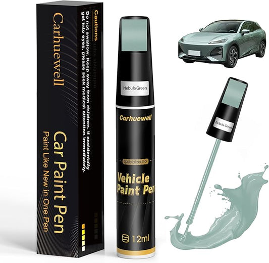 Green Touch Up Paint for Cars, Auto Car Paint Touch Up Paint Pen for Deep Scratches, Car Scratch Repair Pen, Quick and Easy Solution to Repair Minor Automotive Scratches (Nebula Green)