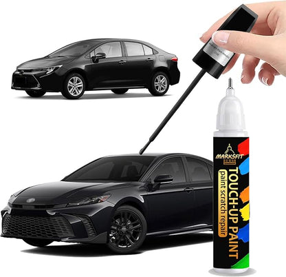 Midnight Black Metallic(218) Touch Up Paint For Toyota Exact Match-Chips and Nicks 2 in 1 Car Paint Pen Scratch Rapair for Avalon/RAV4/Camry/Corolla/Highlander/Prius/Sequoia/Sienna/Tacoma