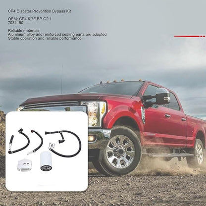 CP4 Disaster Prevention Bypass Kit, Replacement for Super Duty 2011 2025 6.7L, with Aluminum Alloy Construction and Easy Installation
