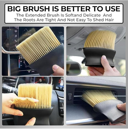 5 PCS Microfiber Car Duster Kit - Interior & Exterior Car Cleaning Detailing Tool Scratch & Lint Free, Pollen Removing Extendable Long Handle Duster for Car & Motorcycle car Accessories (A1)
