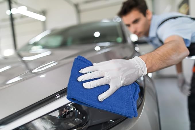 Cotton Shop Towels - Pack of 25 Cleaning Rags 12'' x 14'' - Super Soft and Absorbent Shop Rags for House - Multipurpose Cleaning Towels for Automobiles, Industries, Garage