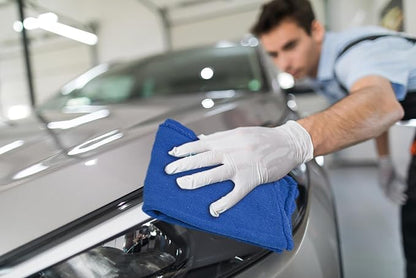 Cotton Shop Towels - Pack of 25 Cleaning Rags 12'' x 14'' - Super Soft and Absorbent Shop Rags for House - Multipurpose Cleaning Towels for Automobiles, Industries, Garage