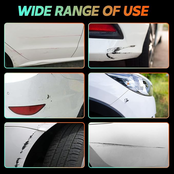 White Touch Up Paint for Cars, 2-in-1 Car Scratch Repair Pen, 0.68 fl oz | Color-accurate for most white finishes, versatile use, 2-in-1 control, quick-dry, resists water and UV, helps prevent rust