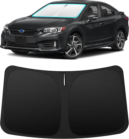 INSAUTO Custom Fit Windshield Sun Shade Accessories for Subaru Impreza 2017-2023, Foldable Front Window Sunshade, UV & Heat Reflector, Keeps Interior Cool, Includes Storage Bag