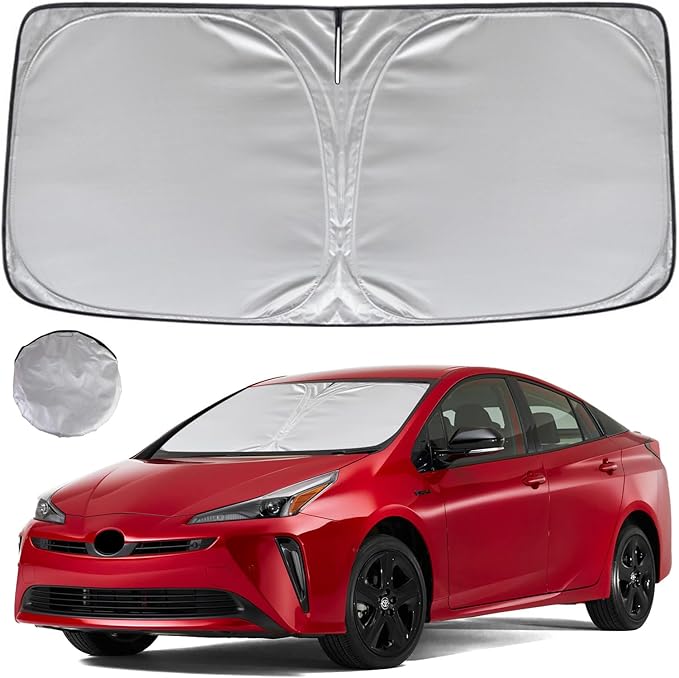 KAYZT Windshield Sun Shade for 2023-2025 2026 Toyota Prius Foldable Sunshade Front Window Custom Fit Car Accessories