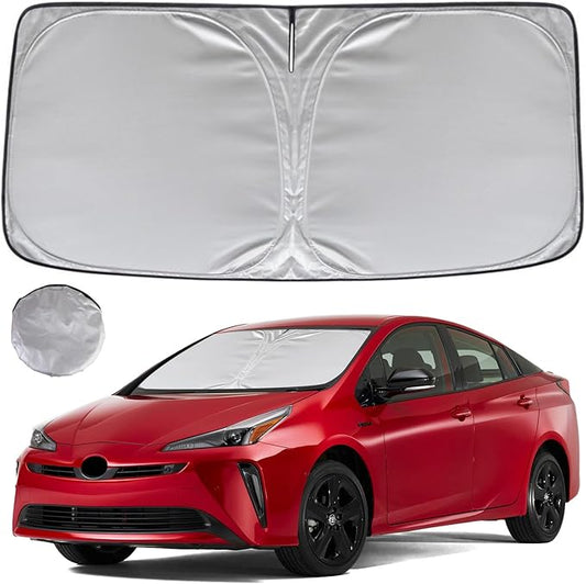 KAYZT Windshield Sun Shade for 2023-2025 2026 Toyota Prius Foldable Sunshade Front Window Custom Fit Car Accessories