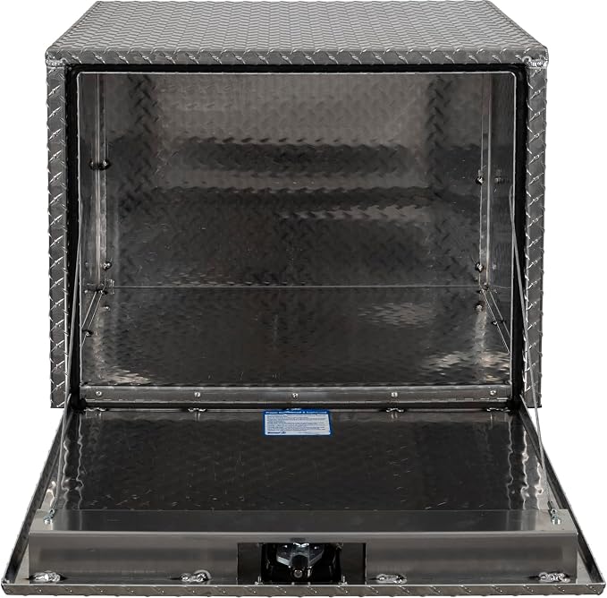 Buyers Products 1705133 Diamond Tread Aluminum Underbody Truck Tool Box, 24 x 24 x 30, Made in USA, .100 in. Thick, Corrosion-Resistant, Locking Compression Latch, Secure Storage for Work Trucks