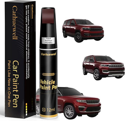 Velvet Red Pearl(PRV/NRV) Touch Up Paint for Jeep, Car Paint Pen Scratch Repair Two-In-One Touch Up Paint, Exact Color Match for Jeep Automotive Scratch Remover for Deep Scratches