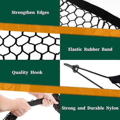 Rear Floor Style Cargo Net Compatible with Toyota RAV4 New 2026-2019, 2026 2025 2024 2023 2022 2021 2020 2019 Premier SUV Nylon Mesh Car Tailgate Trunk Netting