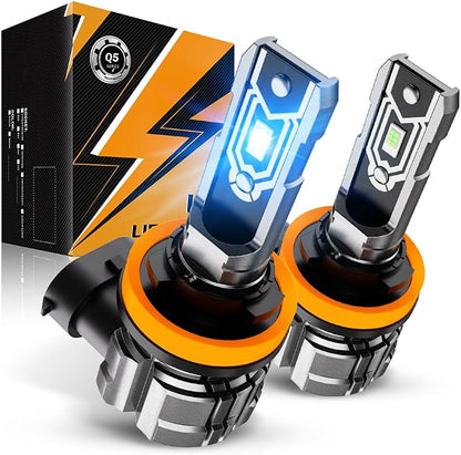 Auxbeam H 11 Fog Lights, 8000K Ice Blue Light