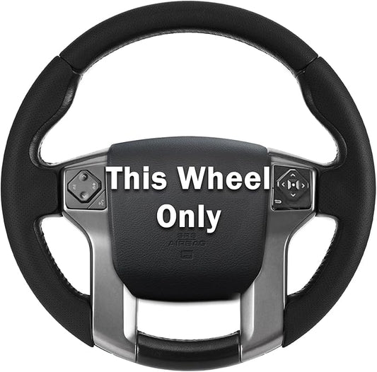 Fit for Tacoma(2012-2023) Steering Wheel Cover, Steering Wheel Cover for Toyota 4Runner(2010-2024) Tundra(2014-2021) Sequoia(2014-2022) Accessories (Perforated Black)