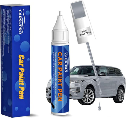 Grey Touch Up Paint for Cars, Auto Gray Car Paint Touch Up Pen, Two-In-One Car Scratch Repair Pen, Quick & Easy Solution to Repair Minor Automotive Scratches Touch Up Paint Pen(Silent Wave Pearl)