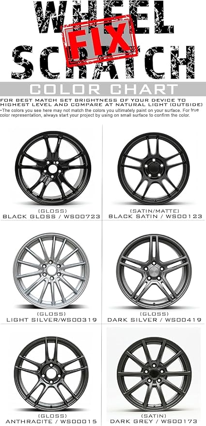 Wheel Scratch Fix® Silver Touch Up Paint for Cars - DIY Alloy Wheel Paint Repair, Curb Rash Remover with Fast-Drying Pen - Long-Lasting OEM Finish Car Rim Paint for Scuffs and Chips at Home, 2-Pack (SILVER PACK (LIGHT & DARK))