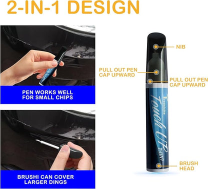 PXJ/KXJ Diamond Black Touch Up Paint for Dodge Ram, Car Paint Scratch Repair Kit, 2 in 1 Scratch Remover Pen with Color-Matched Rapid Drying of Paint Coating