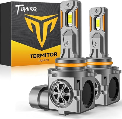 Termitor Latest 9005 Fog Light Bulb, HB3 Halogen for Off-road only | 80K Lumens, 6500K Daylight White, No Adapter Required, Easy Install, 70,000hrs+ Lifespan, IP68, 1: 1 size, Pack of 2