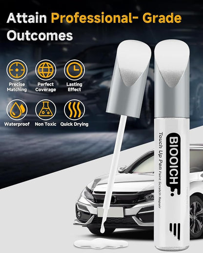 Touch Up Paint Pen Exact Color Match Car Chip and Scratch Repair (for Honda, Taffeta White(NH-578))