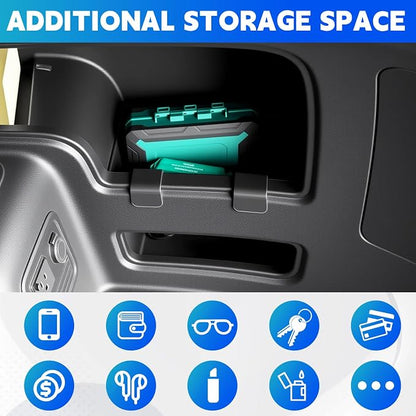 Trunk Organizer Fits for 2010-2024 Toyota 4Runner 5-Seat 2nd Row Trunk Storage Box No-Drill Compatible with 4Runner Accessories (Right Hanging)