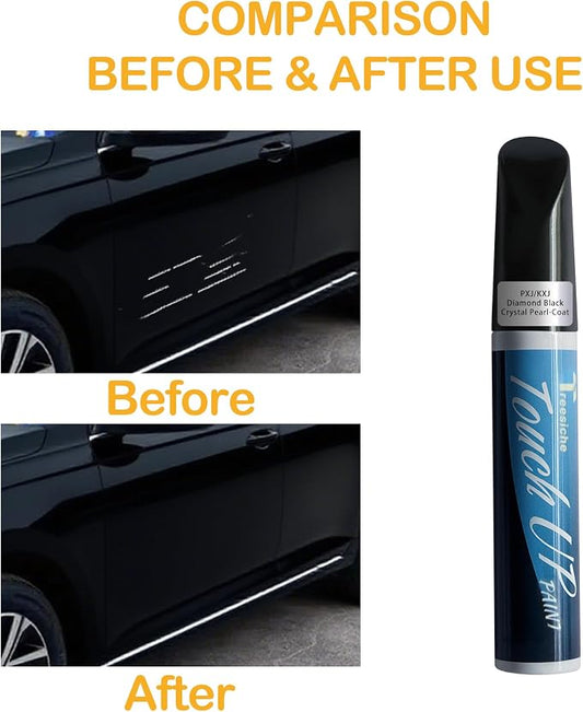 PXJ/KXJ Diamond Black Touch Up Paint for Dodge Ram, Car Paint Scratch Repair Kit, 2 in 1 Scratch Remover Pen with Color-Matched Rapid Drying of Paint Coating