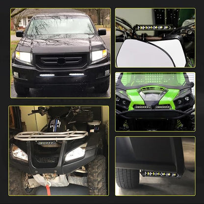 7 Inch LED Light Bars 36W Spot Slim Single Row Light Bar Pods | Off Road Driving Light Pods Work Lights LED Backup Lights Fog Lights 2Pcs for Trucks Pickup Motorcycle SUV UTV ATV Dirt Bike