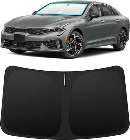 INSAUTO Custom Fit Windshield Sun Shade Accessories for Kia K5 2021-2026, Foldable Front Window Sunshade, UV & Heat Reflector, Keeps Interior Cool, Includes Storage Bag