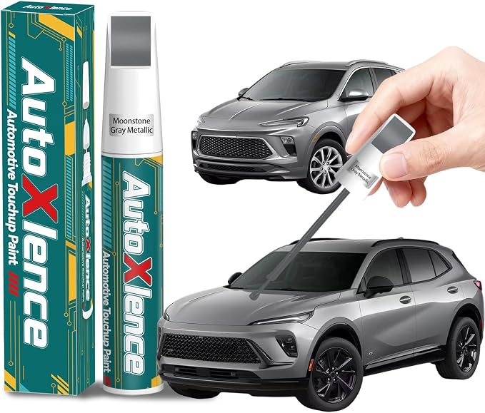 Moonstone Gray Metallic(GXD/WA130H) Touch Up Paint Compatible with Buick Car Paint Pen Scratch Repair Automotive Scratch Remover Fix Exact Color Match