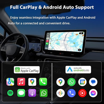 Sunweyer S28 Super Mini USB Wireless CarPlay & Android Auto Adapter Dongle, Convert Wired to Wireless, Compatible with Car from 2017, Support OTA Upgrade