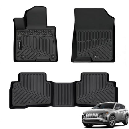 Auxko All Weather Floor Mats Fit for 2026 2025 2024-2022 Hyundai Tucson Hybrid(Not Plug in) TPE Liners All Season Guard Odorless Anti-Slip Floor Mats