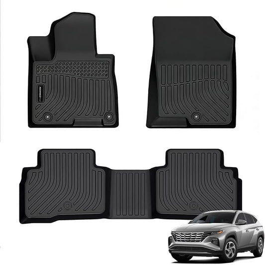 Auxko All Weather Floor Mats Fit for 2026 2025 2024-2022 Hyundai Tucson Hybrid(Not Plug in) TPE Liners All Season Guard Odorless Anti-Slip Floor Mats