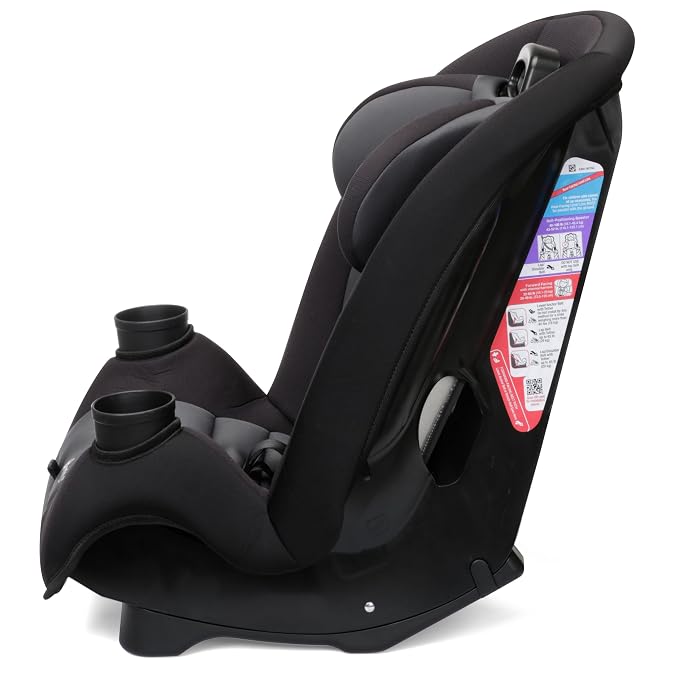Safety 1st Ellaris 3-in-1 Convertible Car Seat, Slim Fit Design, Rear & Forward-Facing, 5-Position Headrest, Travel-Friendly with Machine-Washable Seat Pad, Smokey Haze