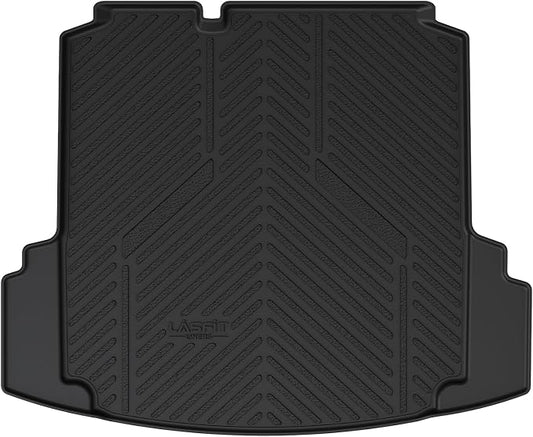 LASFIT Trunk Mat for Volkswagen Jetta 2011-2018, Custom Fit All-Weather TPE Rubber Cargo Mat for VW Jetta Accessories Trunk Liner Cargo Liner, Waterproof, Easy to Clean, Black