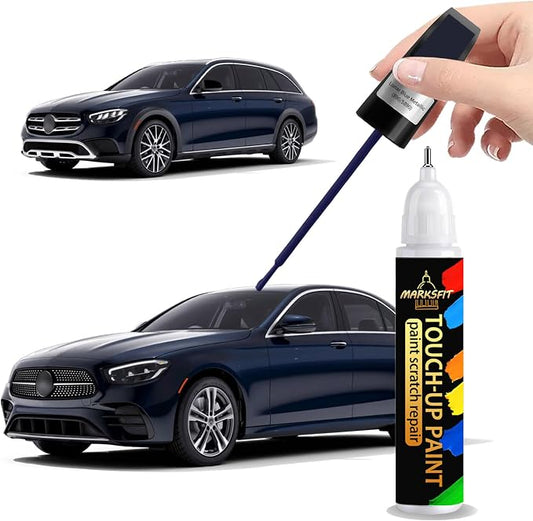 Lunar Blue Metallic(890/5890) Touch Up Paint For Mercedes Benz Exact Match-Chips and Nicks 2 in 1 Car Paint Pen Scratch Rapair for Mercedes Benz A/C/E/G/M/GL/GLA/GLB/GLC/CLS/SL/SLC