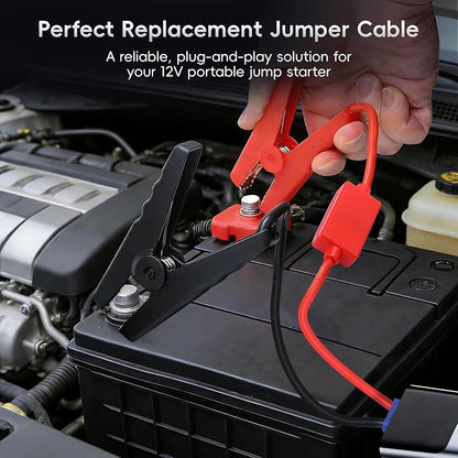 Mayspare 10AWG EC5 Smart Jump Starter Clamps, Heavy Duty Replacement Alligator Clips for 12V Portable Car Battery Booster, Universal for SUV/Truck/RV (Basic Protection)