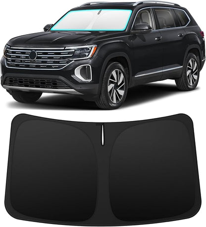 INSAUTO Custom Fit Windshield Sun Shade Accessories for Volkswagen/VW Atlas 2018-2026, Foldable Front Window Sunshade, UV & Heat Reflector, Keeps Interior Cool, Includes Storage Bag