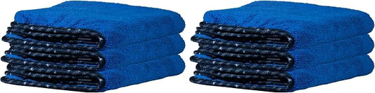 Chemical Guys Professional Grade Premium Microfiber Towels for Cars,Blue,16" x 16",Ultra-Soft and Scratch-Free Car Detailing Cloths for Trucks,Motorcycles,and More,(Pack of 6)
