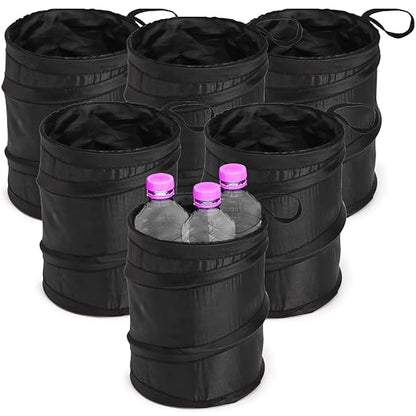yarlung 6 Pack Car Trash Can, Collapsible Pop-up Car Garbage Can, Waterproof Small Trash Bag Portable Rubbish Bin for Automotive