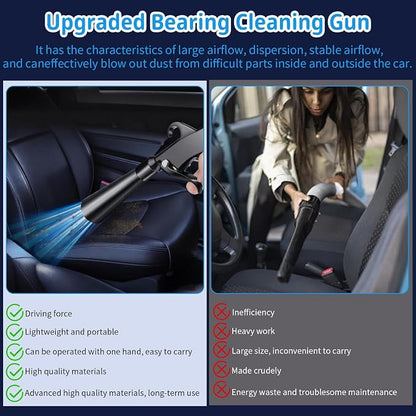 Detailing Car Cleaning Gun Interior Dryer Air Blow Gun, High Pressure Blower Gun, Car Detail Gun Fast Drying Blows Away Dust and Dirt Using Air