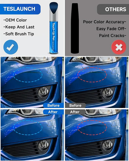 Touch Up Paint for BMW,Phytonic Blue Metallic(C1M) Exact Match Touch Up Paint Car Scratch Repair (Phytonic Blue Metallic for 2019-2020 X5/X4/iX3/X3/X2/X1/5/1 Series)