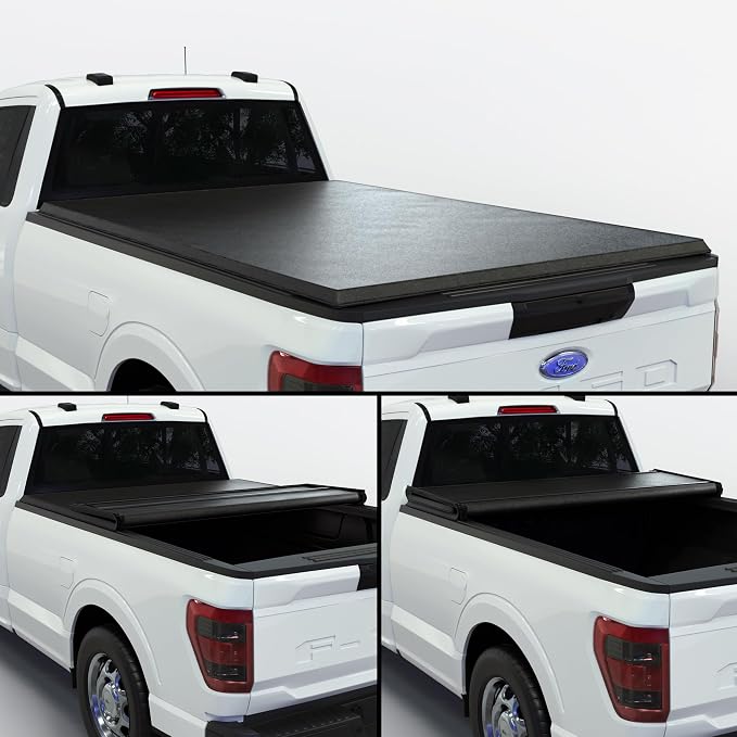 Toptiny Soft Folding Truck Bed Tonneau Cover |TSTF017|Fits 2015-2026 Ford F150 6'5" Bed (78")